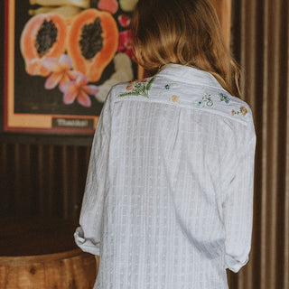 Paragon Embroidered Longsleeve Blouse
