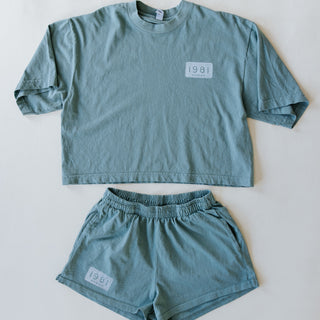 Heavy Jersey Shorts - Atlantic green