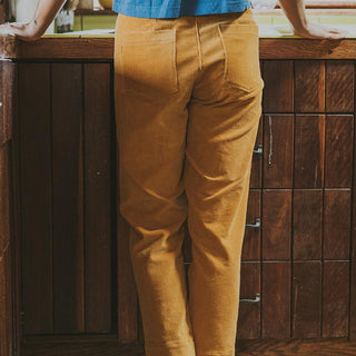 Retro Pocket Pants - Marigold Corduroy