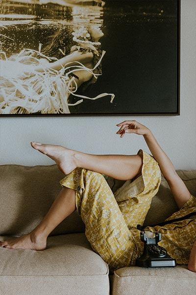 Pau Hana Pants - Quilted Ulu - Marigold