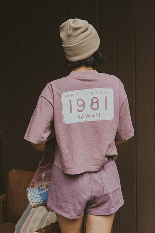 Oversized Cropped Tee - 1981