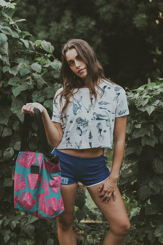 Mermaid Party Crop Tee