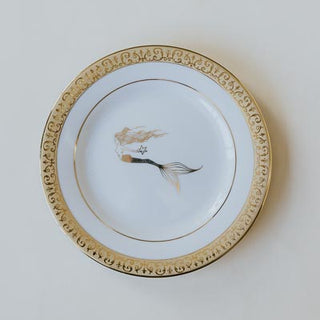 Mermaid's Gold Plates - Set of 4