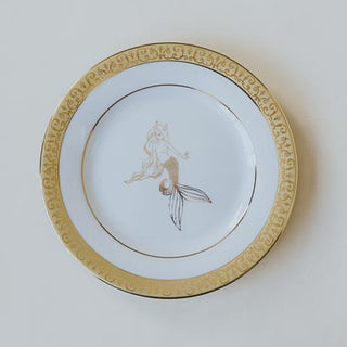 Mermaid's Gold Plates - Set of 4