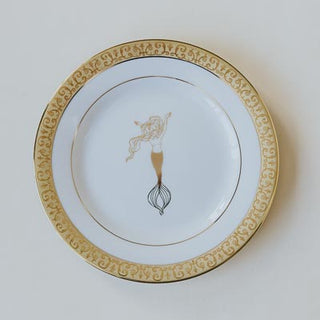 Mermaid's Gold Plates - Set of 4