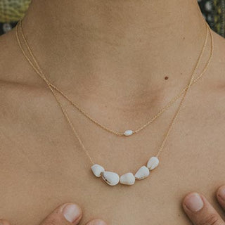 Mini Cone Shell Sliding Necklace