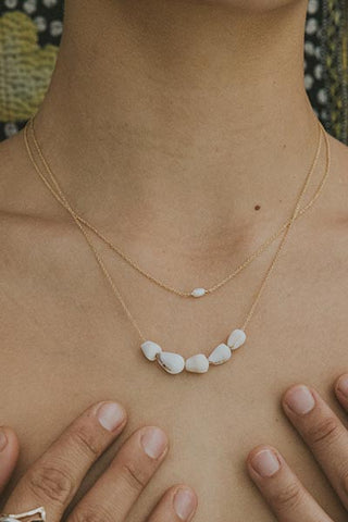 Mini Cone Shell Sliding Necklace
