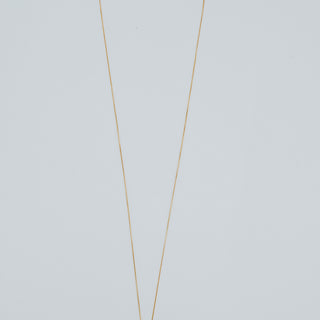 Single Shell Necklace | Miter Shell + Aquamarine