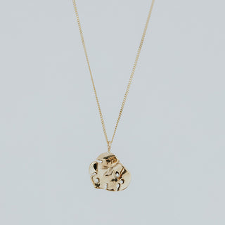Monstera Leaf Necklace -14k