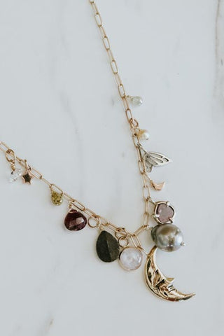 Charm Necklace - Moon