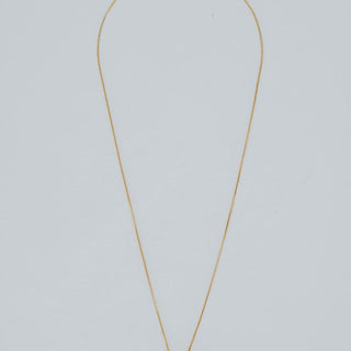 Zicron stone charm necklace in Gold Filled metal