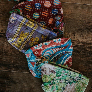 Kantha Pouches