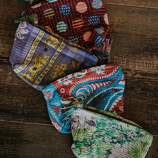 Mystery Kantha Pouch