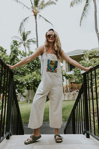 Sun Pocket Overalls - Sand