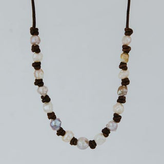 Knotted Freshwater Pearl Layering Necklace