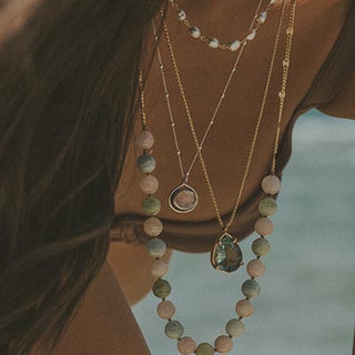 Evil Eye Necklace - Tourmaline SS