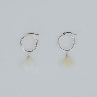 Clasp Hoop Earrings - Ethiopian Opal