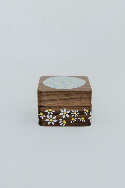 wings hawaii handpainted wooden ring box