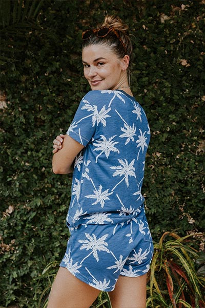 Aloha Palms Retro Pull-on Shorts