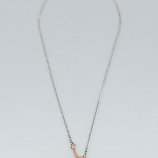Full Circle Charm Necklace - 14k Rose Gold