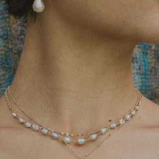 Uncultured Tahitian Pearl Choker - 14k
