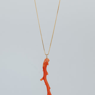 pink coral necklace