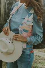 Wings Hawaii patchwork vest  thumbnail