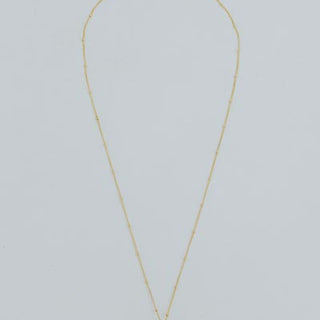Prong Set Gemstone Necklace - Aquamarine