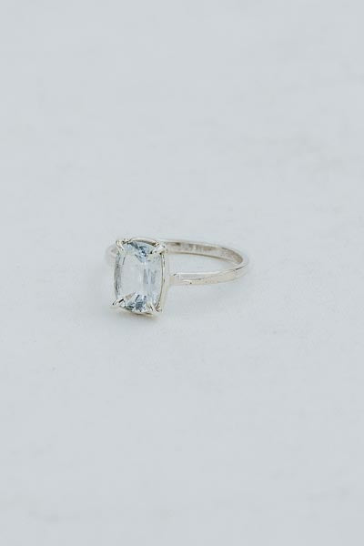 Prong Set Aquamarine Ring | SS