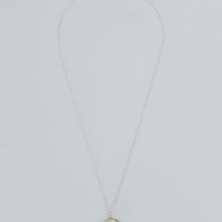 Prong Set Shell Necklace - Granulated Cowrie