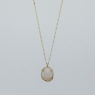 Prong Set Shell Necklace - Petite Cowrie