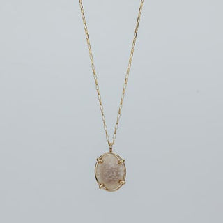 Prong Set Shell Necklace - Petite Cowrie
