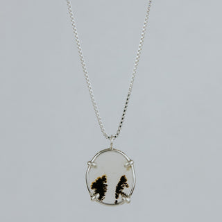 Crystal Ball Necklace - Dendritic Agate