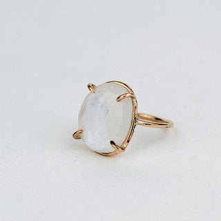 Prong Set Gemstone Ring - Moonstone
