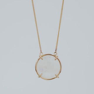 Crystal Ball Necklace - Moonstone