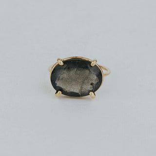 Prong Set Gemstone Ring - Labradorite