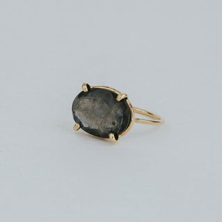 Prong Set Gemstone Ring - Labradorite