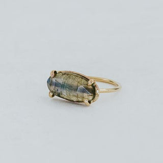 Prong Set Labradorite Ring