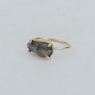 Prong Set Labradorite Ring