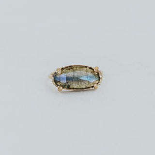Prong Set Labradorite Ring