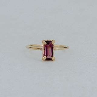 Prong Set Gemstone Ring - Garnet