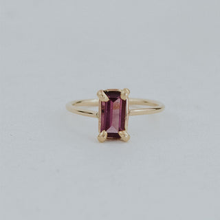 Prong Set Gemstone Ring - Garnet