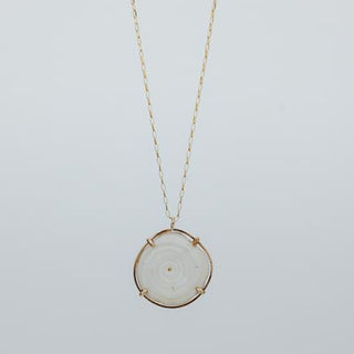 Prong Set Large Puka Necklace