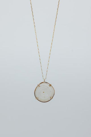 Prong Set Large Puka Necklace