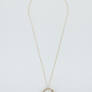 Prong Set Large Puka Necklace