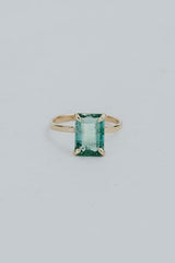 Aqua Tourmaline Grace Ring | 14k thumbnail
