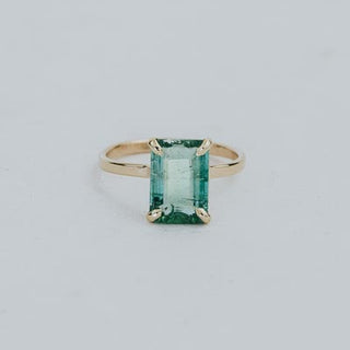 Aqua Tourmaline Grace Ring | 14k