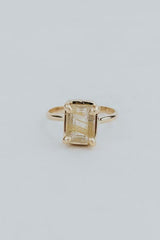 Wings Hawaii prong set rutilated quartz ring in 14k gold fill  thumbnail