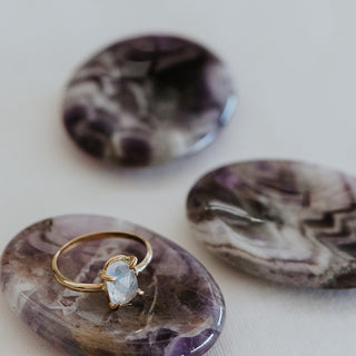 Petite Prong Set Gemstone Ring - Moonstone