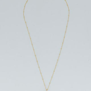 Teardrop Crystal Ball Necklace - Rutilated Quartz